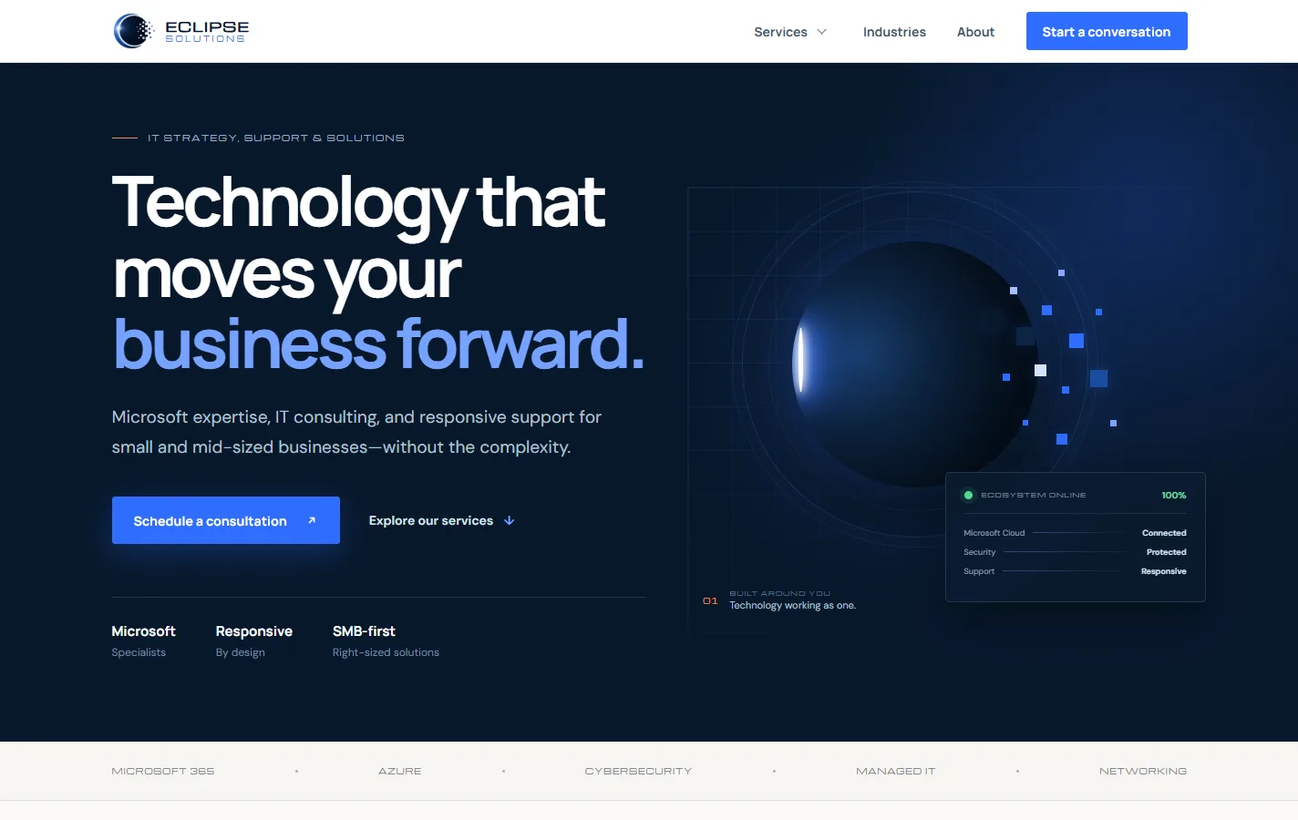 Eclipse Solutions website
